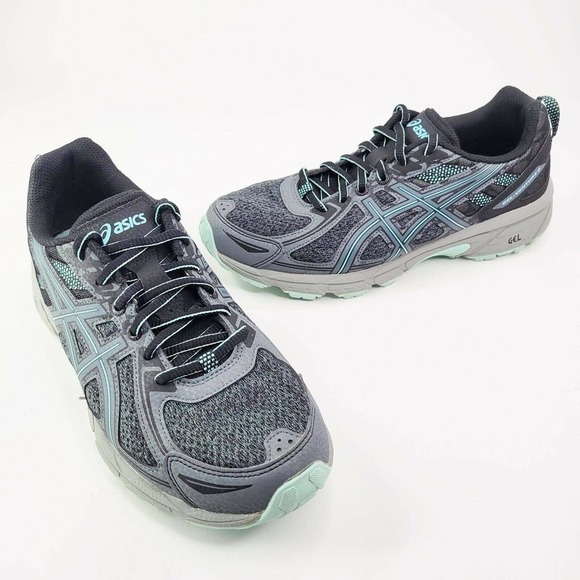 Asics Womens Gel Venture 6 1012A504 Blue Running Shoes Lace Up Low Top Size 9 - Picture 1 of 8